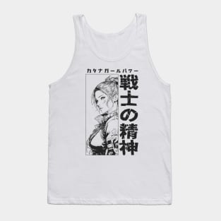 Anime Warrior Girl T-Shirt Hoodie Sticker Case Mug Apparel Wall Art Pillow Magnet Tote Bag Tapestrie Tank Top